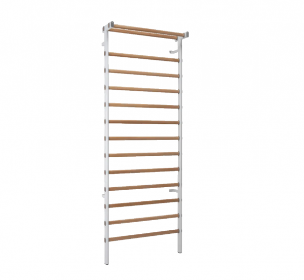 Schienale con montanti in acciaio e 14 barre Schienale con montanti in acciaio e 14 barre